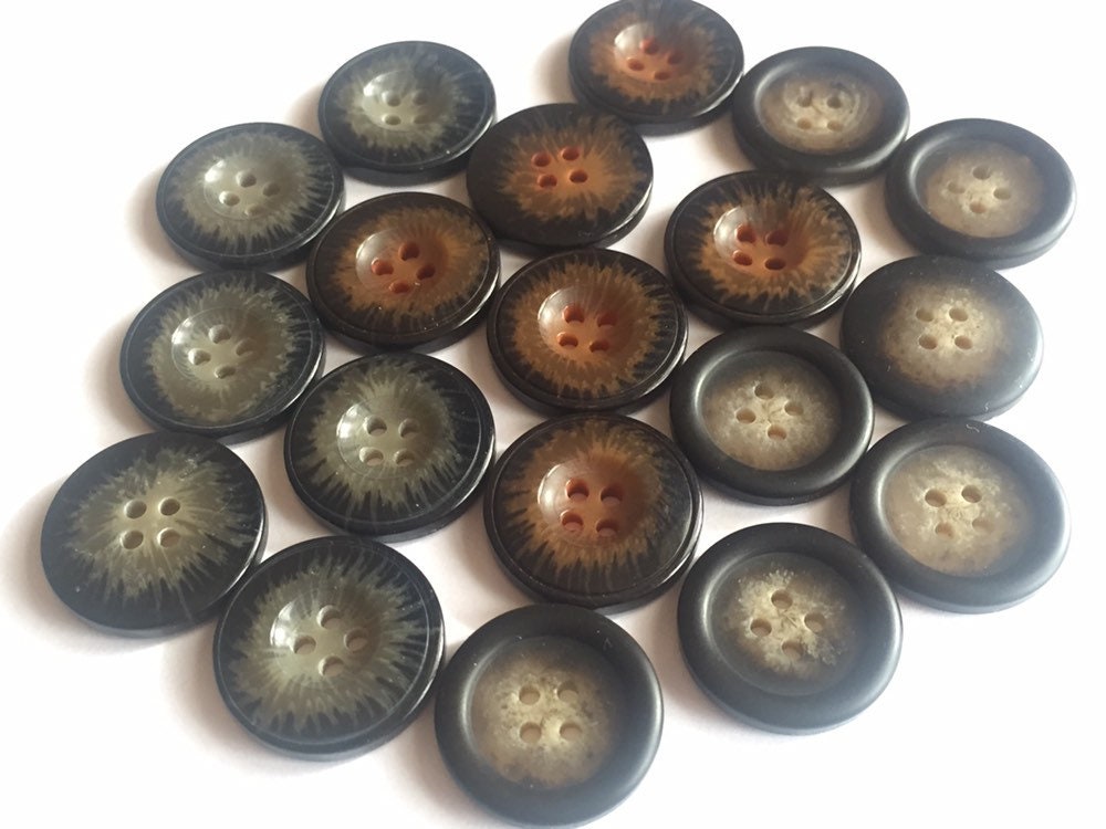 10pcs 20pcs Lovely BLACK Buttons for Sewing Craft Cards Coat Shirt