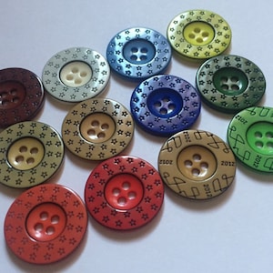 5 10 20 STERREN JAAR 22mm Breed Mooie Knopen Twinkeling Twinkle Little Stars Naaien Craft Cards Coat Shirt Jas Jas