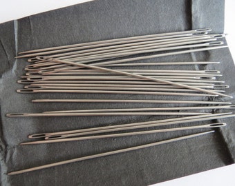 25 50 100 LARGE Hand Sewing Needles Silver 89mm Long