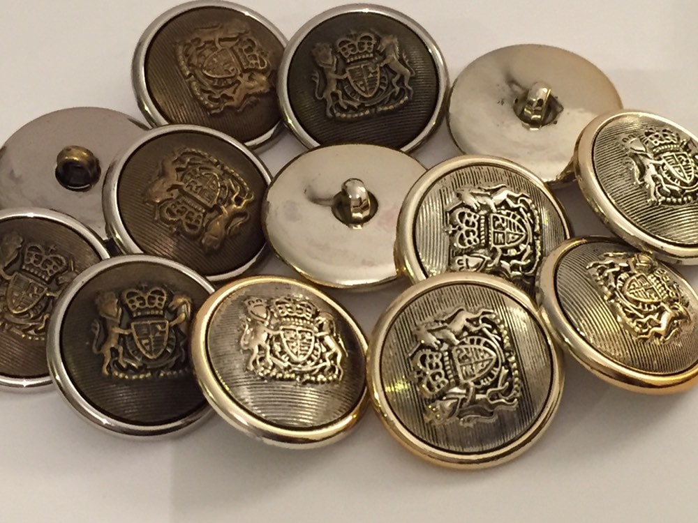Original 21mm Silver Buttons for Wehrmacht Uniform, Manufacturer