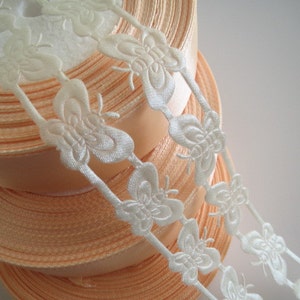 1 m 3 m 5 m Creme Schmetterling 16 mm Satin Zierleiste Scrapbooking Spitze Kartenherstellung Hochzeit Wohnkultur Nähen Handwerk Projekte