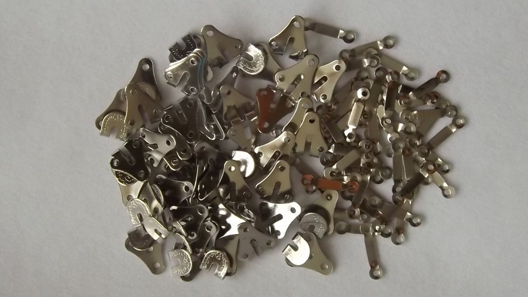 10 30 50 Hooks and Bars Trousers Skirts Fasteners Silver Etsy