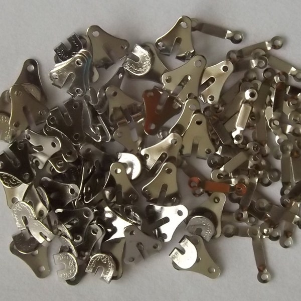 10 30 50 Hooks and Bars Trousers Skirts Fasteners Silver Colour