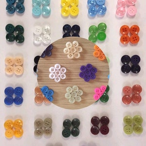 50 100 CREAM Quality Buttons Shirt Sewing Craft 12mm Wide More Colours In The Shop image 7