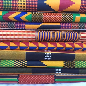 1 yard mooie mooie Afrikaanse Kente Ankara kwaliteit katoenweefsel verkocht per 1 yard