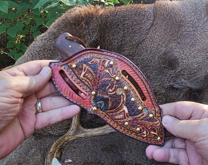 Cowboy Pancake Knife Sheath and Knife Combo, Father's Day Gift Etsy