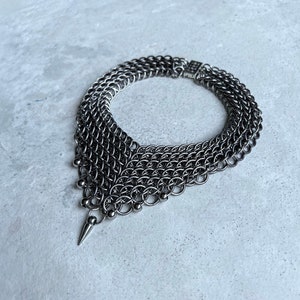 Chainmail Stainless Spike Choker IBIS Necklace