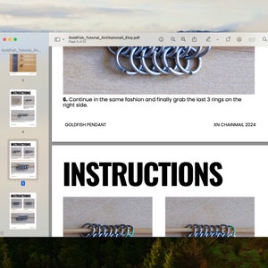 Chainmail Tutorial: DIY Goldfish Pendant (51 Pages Advanced Guide With ...