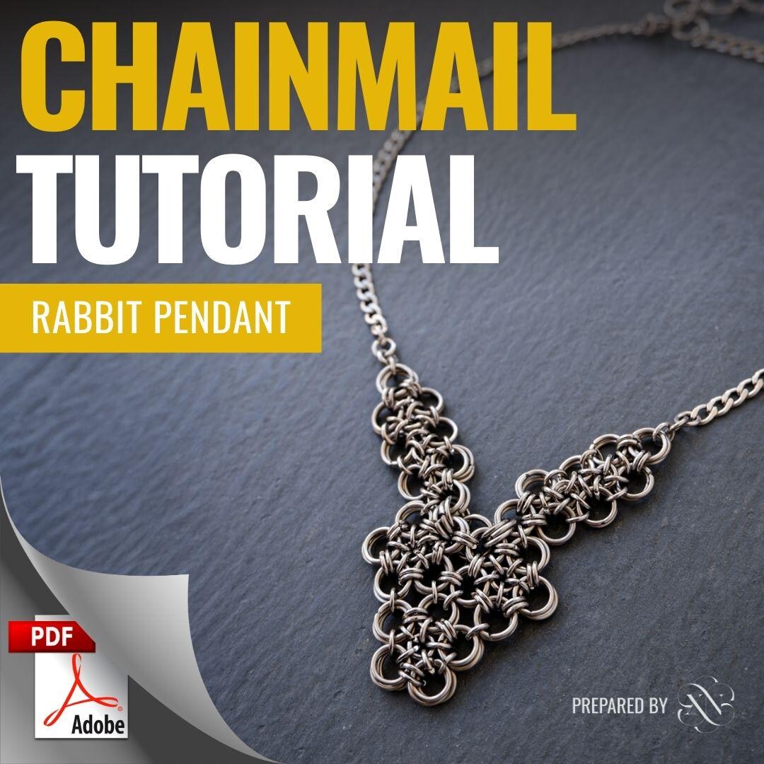 Chainmail Pattern - Rabbit Pendant Necklace: DIY Jewelry Tutorial Guide ...