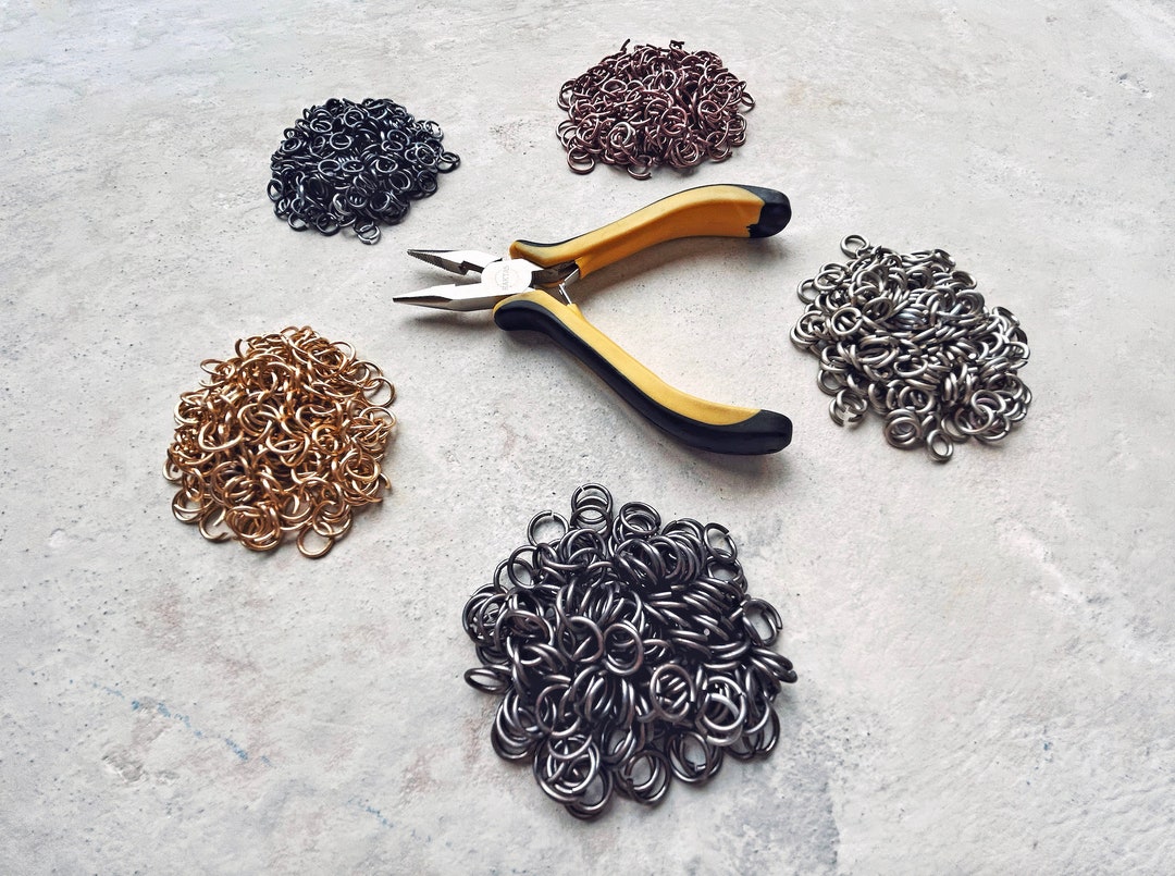 XL Chainmail Starter Kit: 500gr Anodized Aluminum Jump Rings With ...
