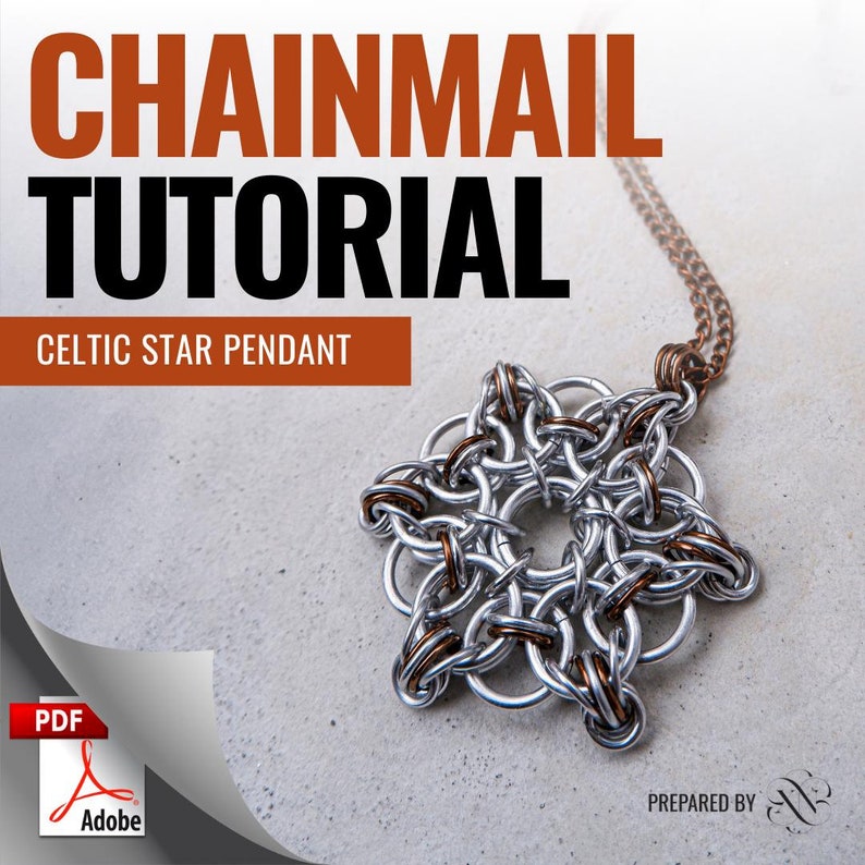 Chainmail Tutorial: DIY Celtic Star Pendant (advanced Guide, 22 Pages ...