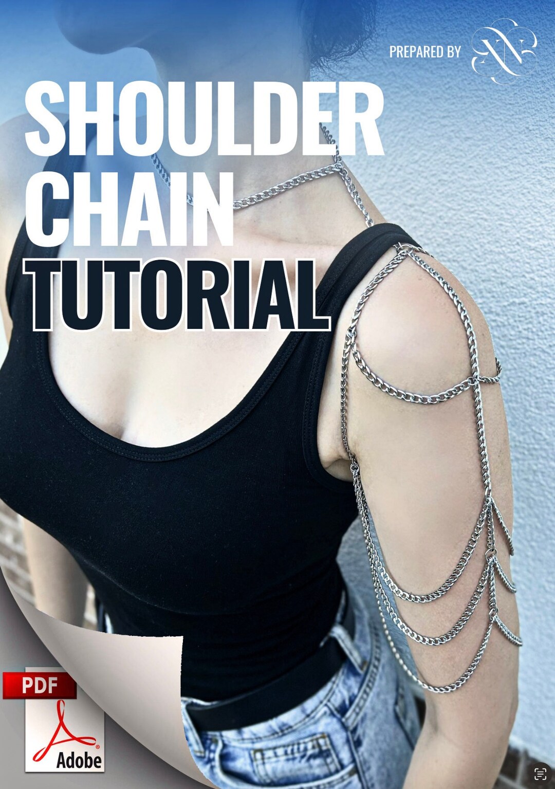 Chain Jewelry PDF Tutorial - Triple Shoulder Chain Accessory - 16 Pages ...