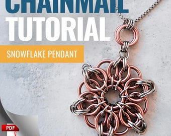 Maliënpatroon - sneeuwvlokhangerketting: zelfstudiegids sieraden (pdf-download)