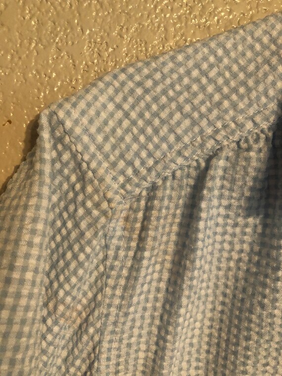 vintage plus size blouse XL vintage blouse stripe… - image 6
