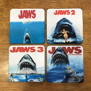 Jaws Themed Drink Coasters