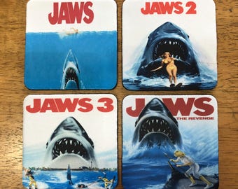 Jaws Themed Drink Coasters
