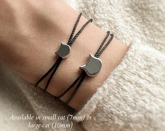 Minimalist Style Cat Bracelet, Gift for Cat Lover, Jewelry for Cat Owner | Sterling Silver