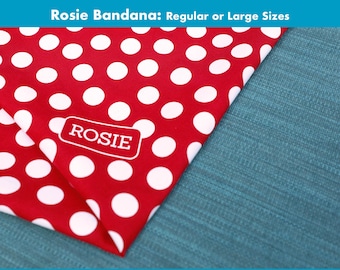 Rosie the Riveter headband, head scarf, bandana, red and white polka dot, Rosie Costume