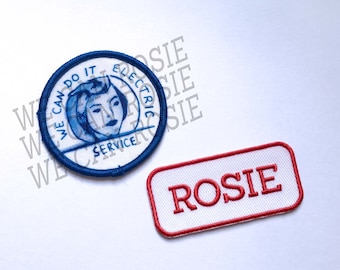 Rosie the Riveter Costume Patches