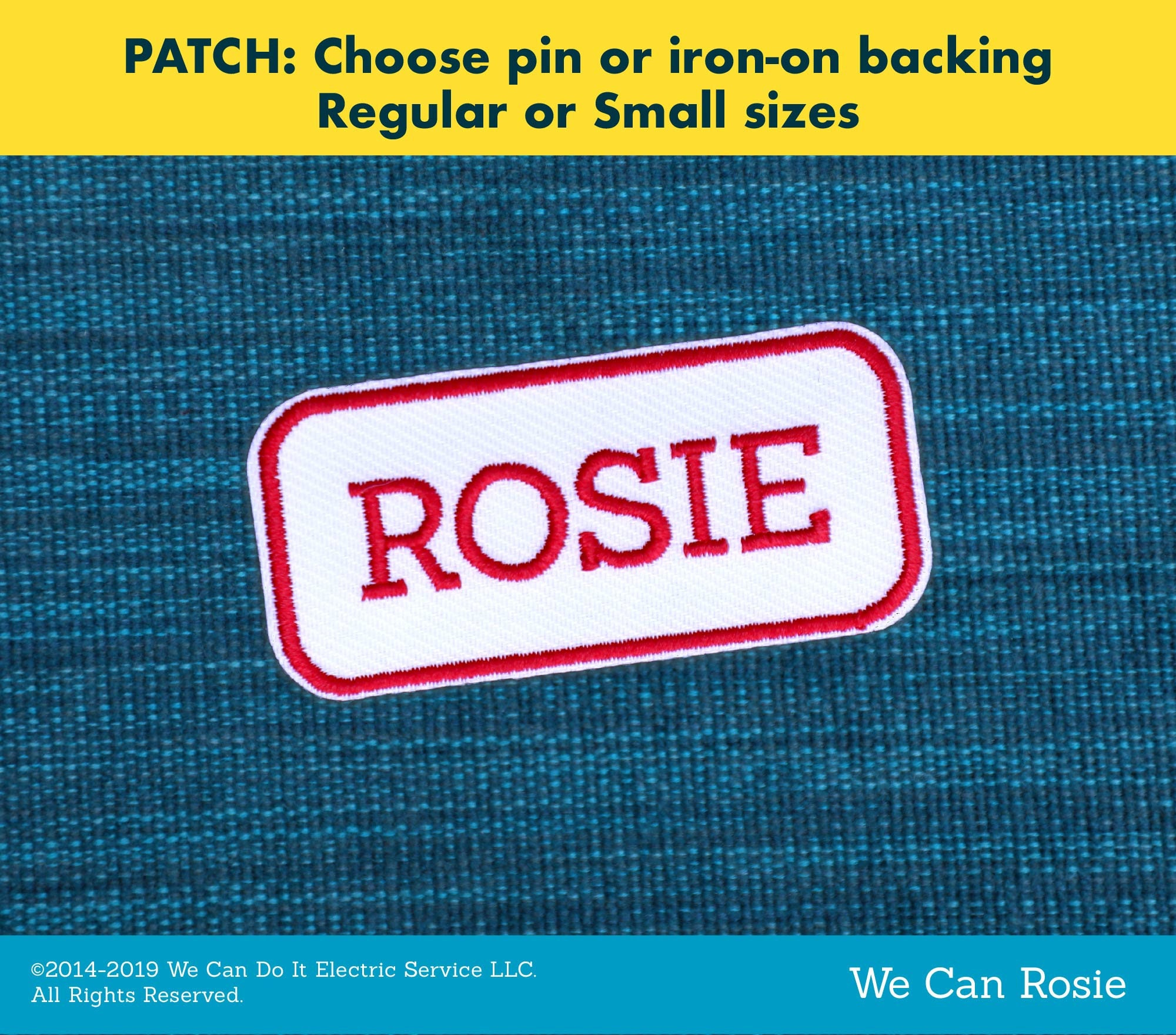 Rosie the Riveter Patch for Rosie Halloween Costume