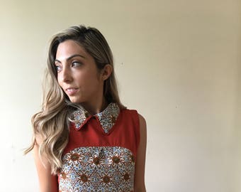 Vintage Floral Shift Dress