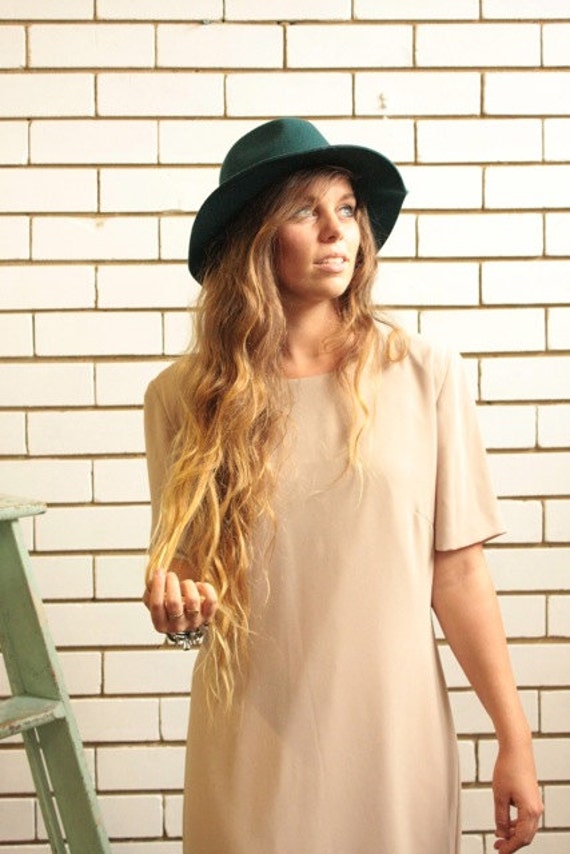 80s/90s Camel Minimalist Dress