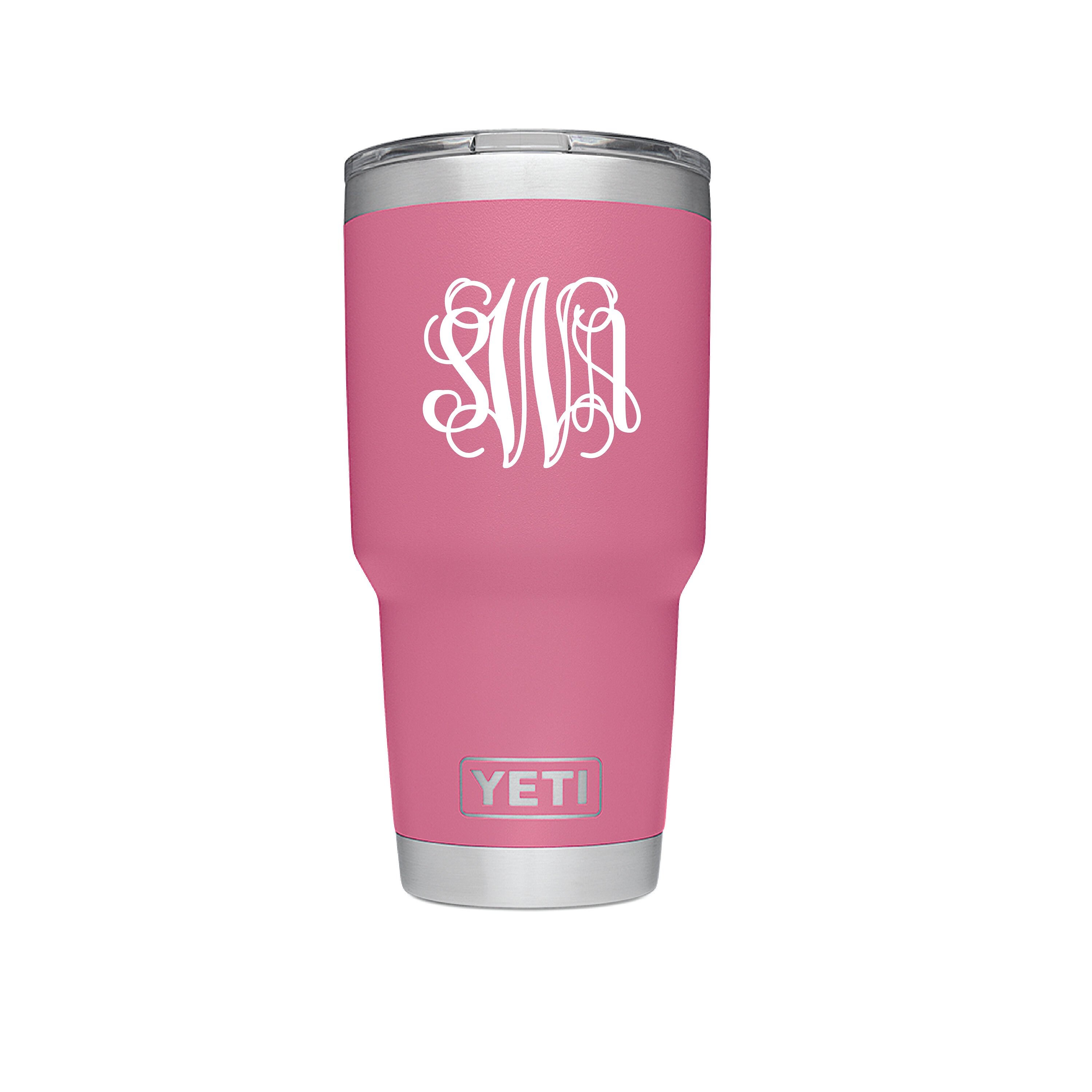 Pink Yeti Tumbler Custom Pink Yeti Monogram Yeti Cup Etsy