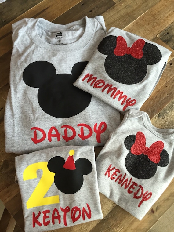 etsy disney birthday shirts