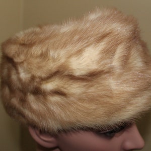 Vintage 60's Blonde Mink Cloche Style Hat Nan Duskin of Philadelphia image 4