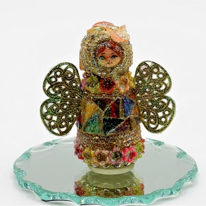 Pixie Dusted Miniature Mosaic Butterfly Angel