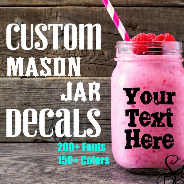 Mason Jar Labels Etsy