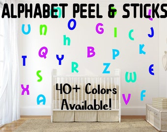 Autocollant Mural Alphabet Etsy