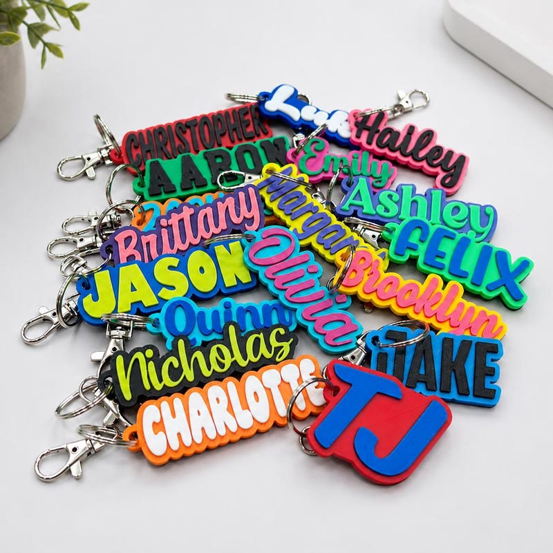 Custom 3d Printed Key Chains - Etsy