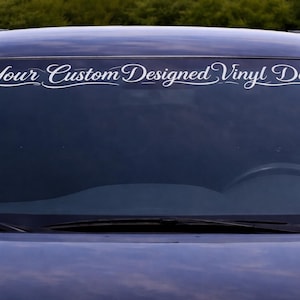 Personalisierter Fenster Aufkleber für Autos, LKW und Windschutzscheiben