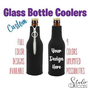 Custom Glass Bottle Coolers Bottle Sleeve Beer Bottle Holder Gift for Dad Gift for Husband Beer Bottle Wrap Bottle Holder Foam Can Cooler