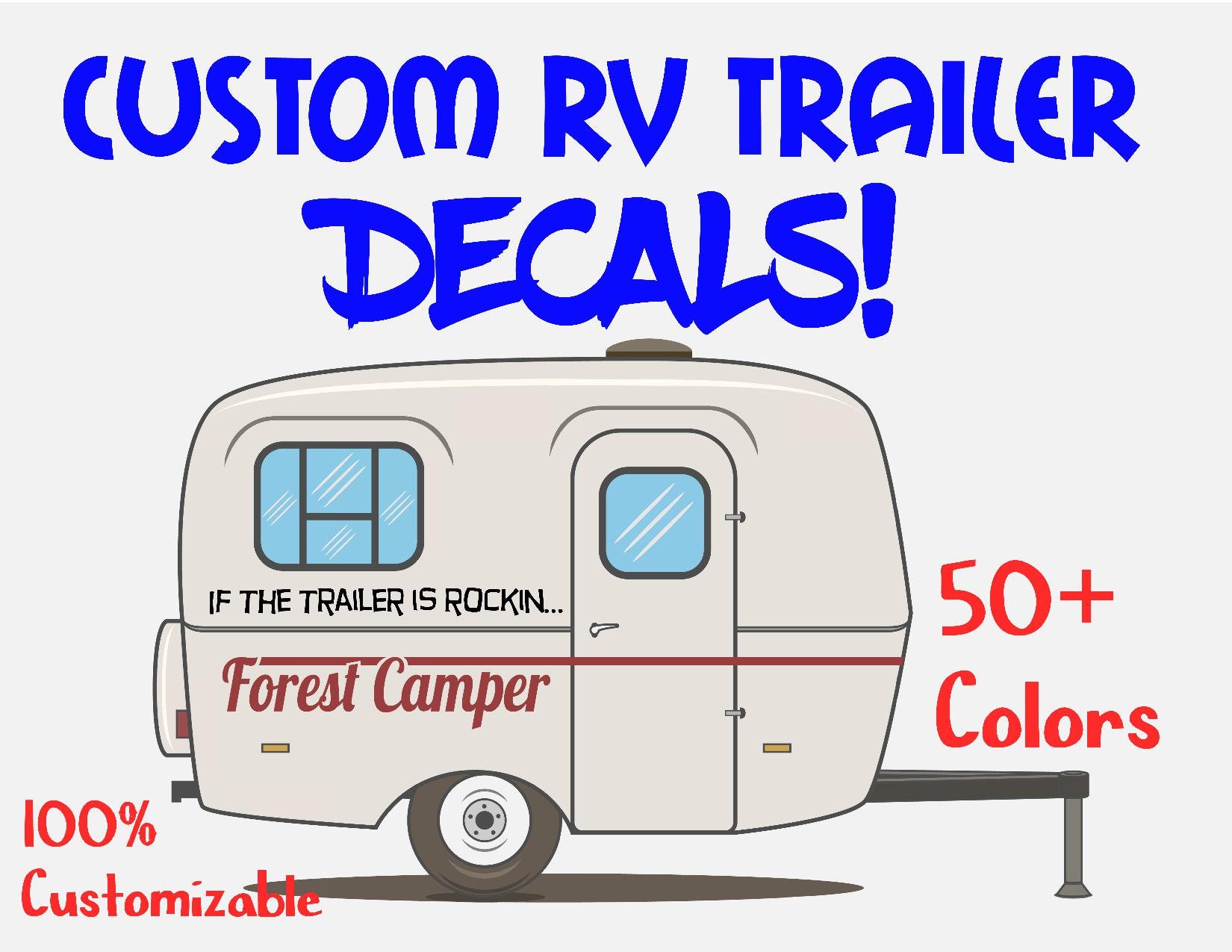 Trailer Decals / Custom Trailer decals / Custom Logo Decals / Create