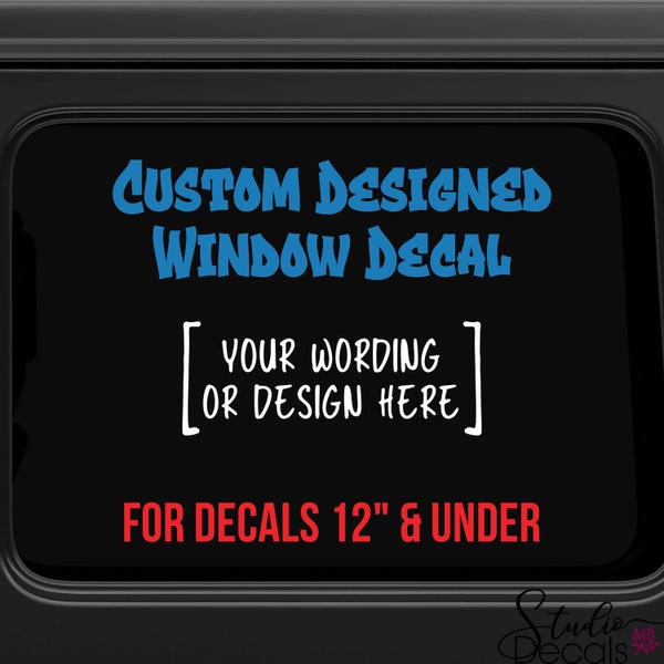 Custom Window Decals Window Sticker Car Truck Window Custom Stickers Windshield Decal Custom Car Decal Company Name Decals Personalized