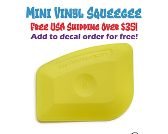 Mini Vinyl Squeeqee - Vinyl Tools - Vinyl Applicator - Applicator Tool - Application Tool - Decal Tools - Decal Applicator