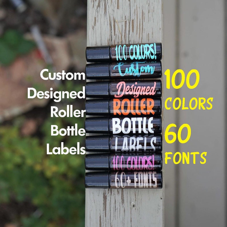 Custom Roller Bottle Labels 10 Ml Roller Bottle Stickers Etsy