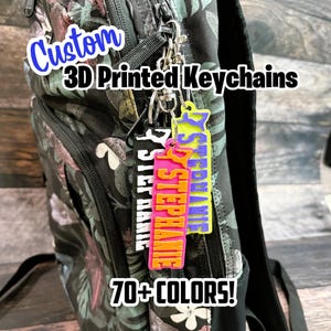 Custom 3D Printed Keychain - Gymnastics Keychain - Gymnastics Team Gifts - Keychain Sports Gifts  Custom Keychain Bag Tag GYMNASTICS