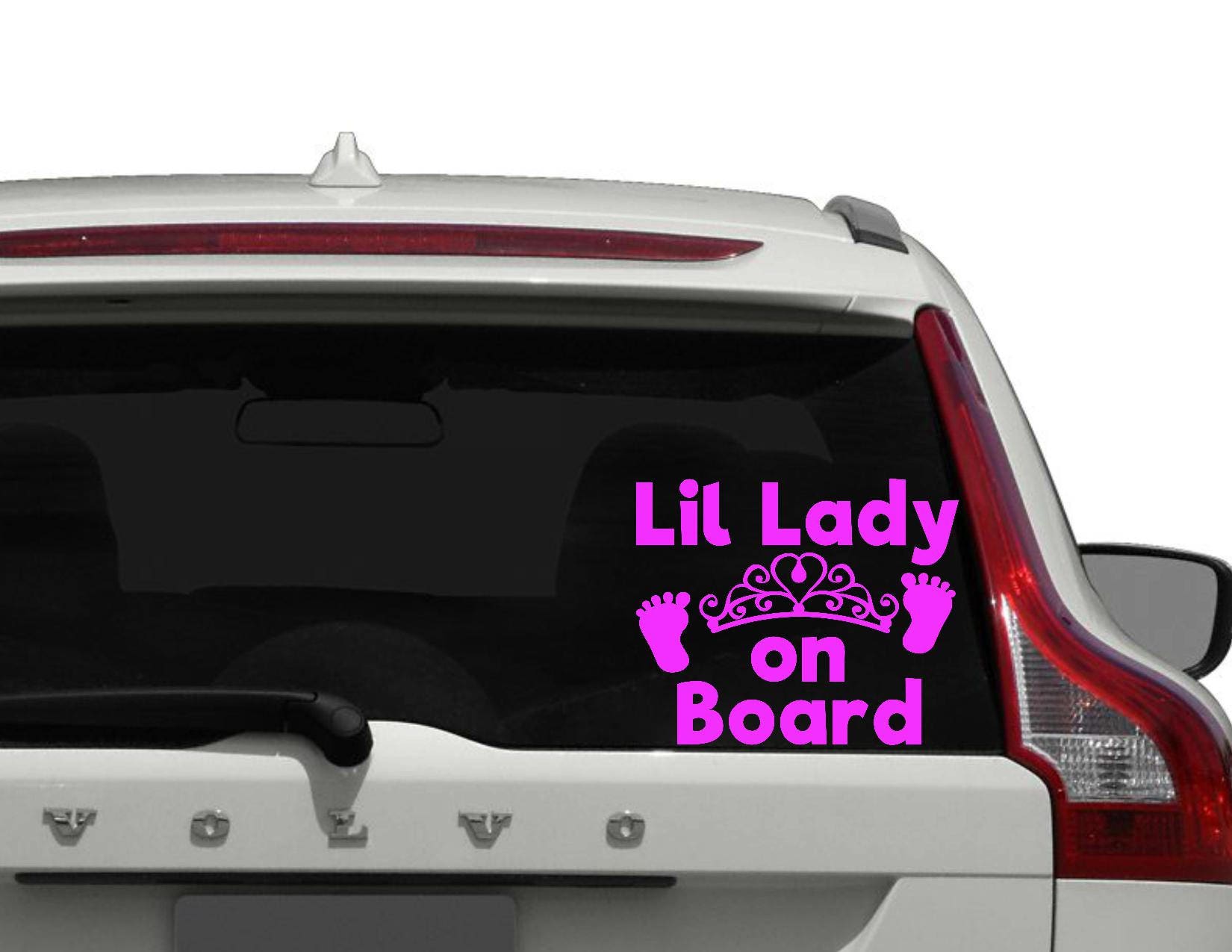 GRANDKIDS ON BOARD Safety Decal visible sticker Car SUV Rear Window Child Parent 