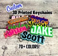 Custom 3D Printed Keychain - Custom Key Chain - Name  Keychain - Custom Key Ring - 3D Printed Name - Custom Name Keychain - Backpack Tag