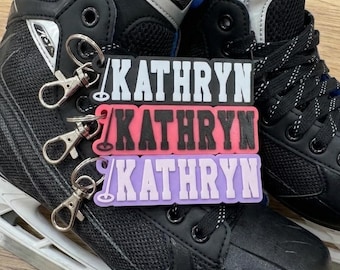 Porte-clés personnalisé imprimé 3D - Ringuette - Cadeaux d'équipe de ringuette - Porte-clés d'équipe - Cadeaux de sport - Porte-clés personnalisé RINGUETTE