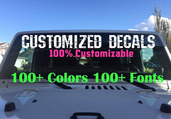 truck front window decals