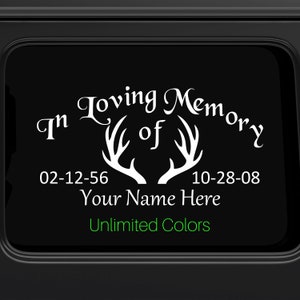 In Loving Memory of Car Decal, Memorial Decal for Family and Friends In Memory Of Car Decal Window Decal Bumper Sticker Family Memorial