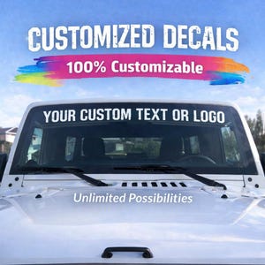 Custom Vehicle Window Decal – Personalized Vinyl Sticker for Car, Truck & Windshield