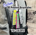 Custom 3D Printed Keychain - Basketball Keychain - Basketball Team Gifts - Team Keychain - Sports Gifts - Custom Keychain Bag Tag BASKETBALL product logo