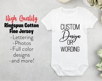 Custom Infant Bodysuit Custom Bodysuit Personalized Infant Clothing Gifts for New Baby Gifts for New Parents Baby Shower Gift