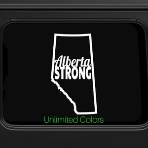 Alberta Strong Auto-Fensteraufkleber Fort Mcmurray Alberta erscheint Auto-Aufkleber Fort Mac Fahrzeug Alberta starke Aufkleber ab starker Aufkleber