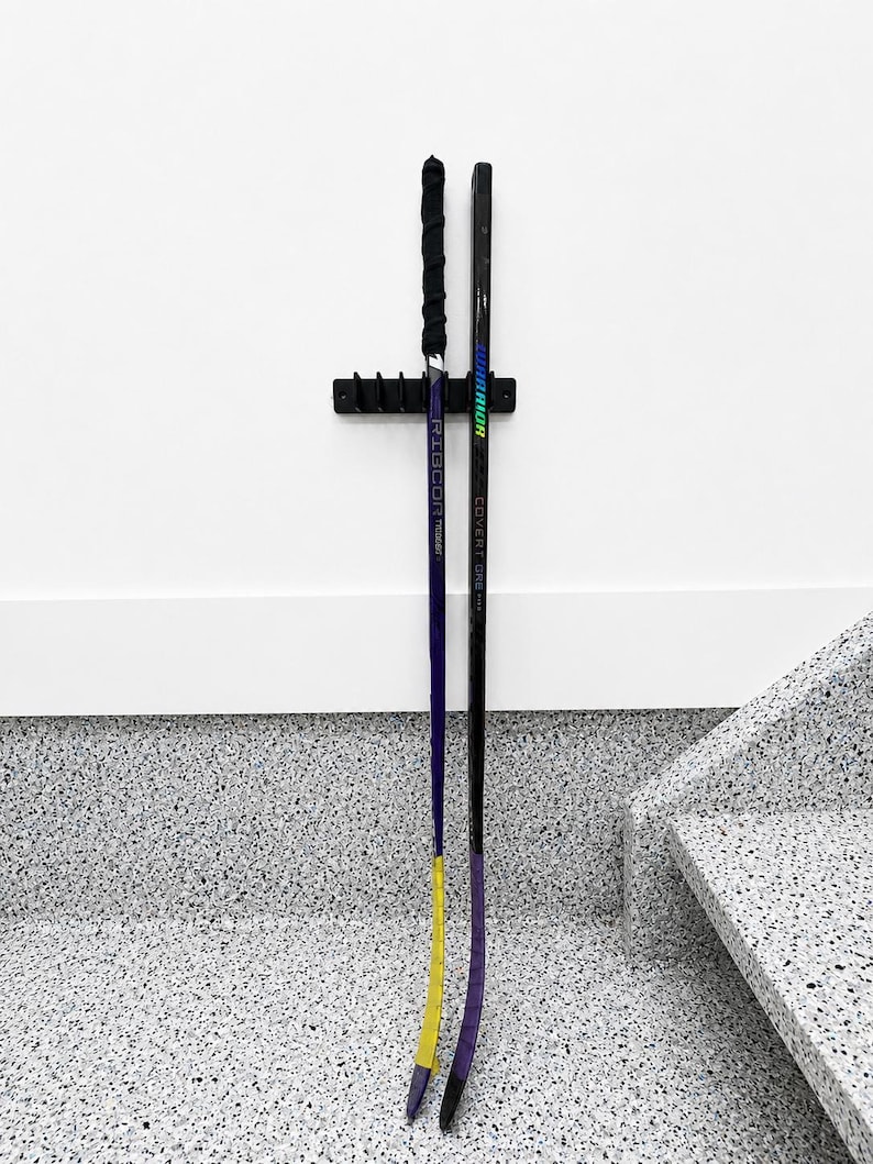 Mini Stick Wall Rack 3D Printed Mini Hockey Stick Wall Rack - Hockey Stick Holder - Hockey ...